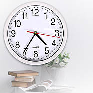 Класичні настінні круглі годинники 22 см на батарейці Кольорові 8881 Годинник для дому, фото 2