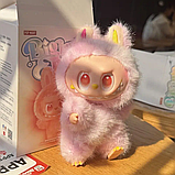 Лабубу Labubu Big into Energy series v3. Колекція V3. 17 Colour Daihe. Рожево-лимонний. Іграшка Лабубу., фото 4