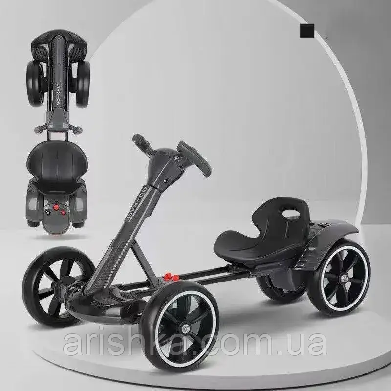 Дитячий електромобіль GO KART F1 з пультом, EVA-колеса, Bluetooth, музика