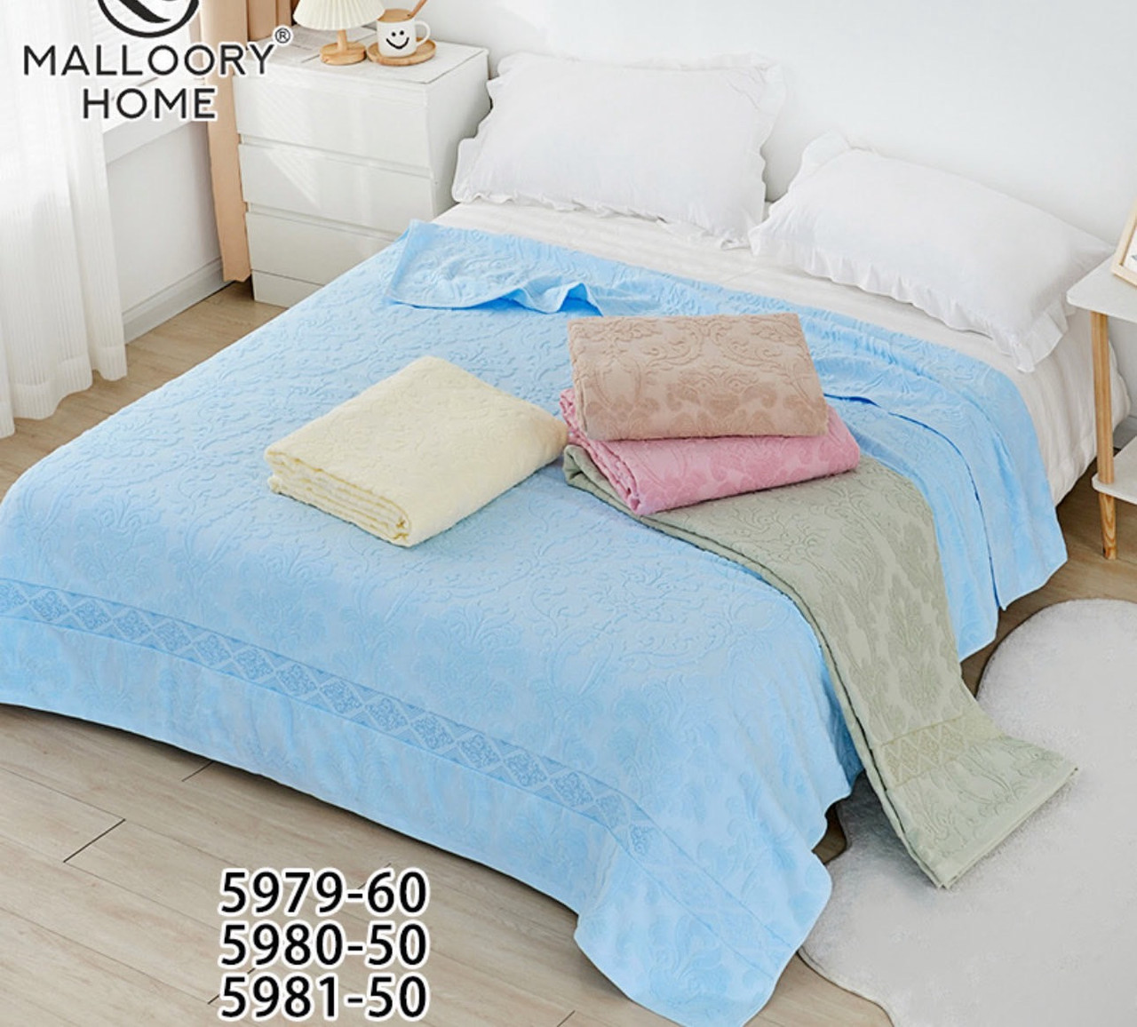 Простирадло махрове 180х200см MALLOORY HOME, фото 1