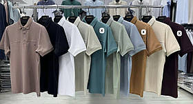 Чоловіча однотонна футболка поло