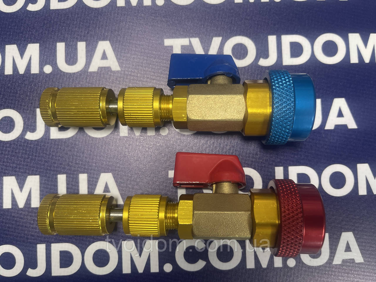 Заправні муфти для заміни золотника під високим/низьким тиском (2шт) д/автокондиціонерів з R-134а CR-206