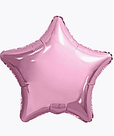 Куля зірка фольгований рожевий металік, повітряна куля 45 см 18" Flexmetal Іспанія