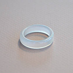 Каблучка з каменю агат РОЗМІР 18.5