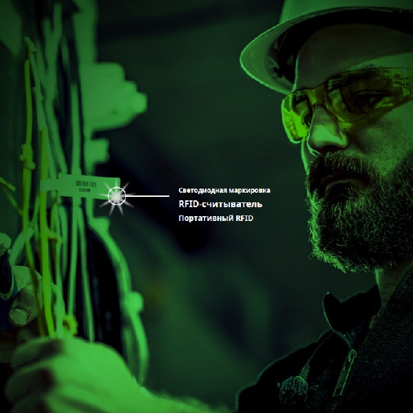 Світлодіодне підсвітлення кабельних меток