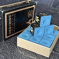 Набір крейди для більярду (12 шт) MASTER Gold Crown KS-3484 синій