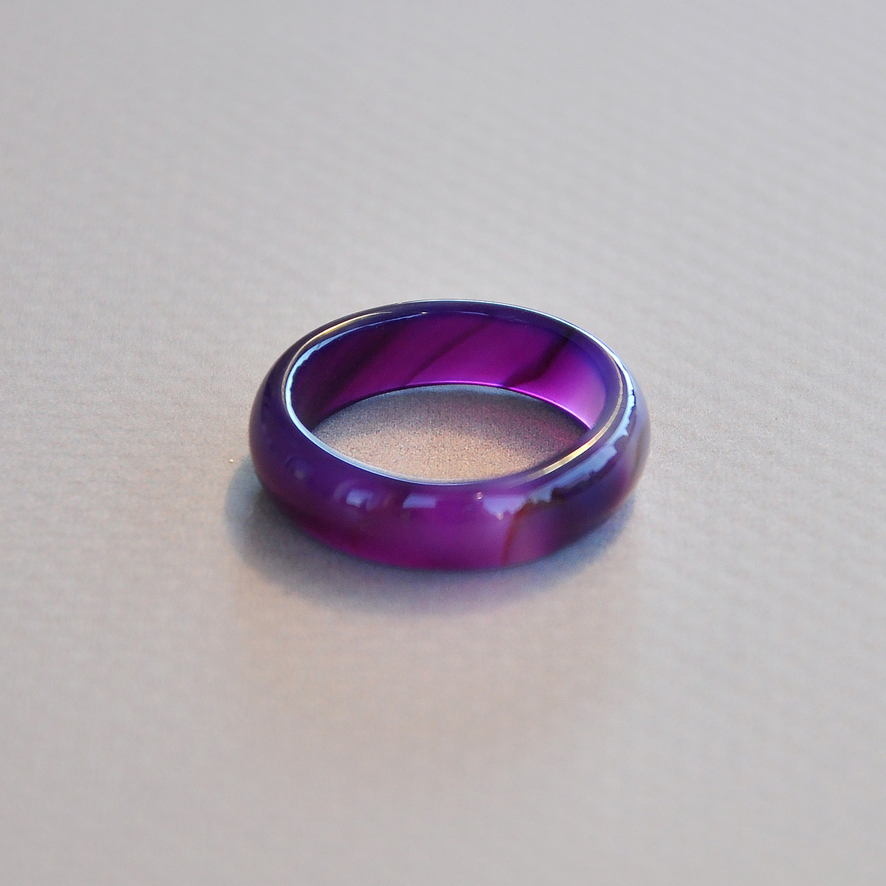 Каблучка з каменю агат РОЗМІР 18, фото 1