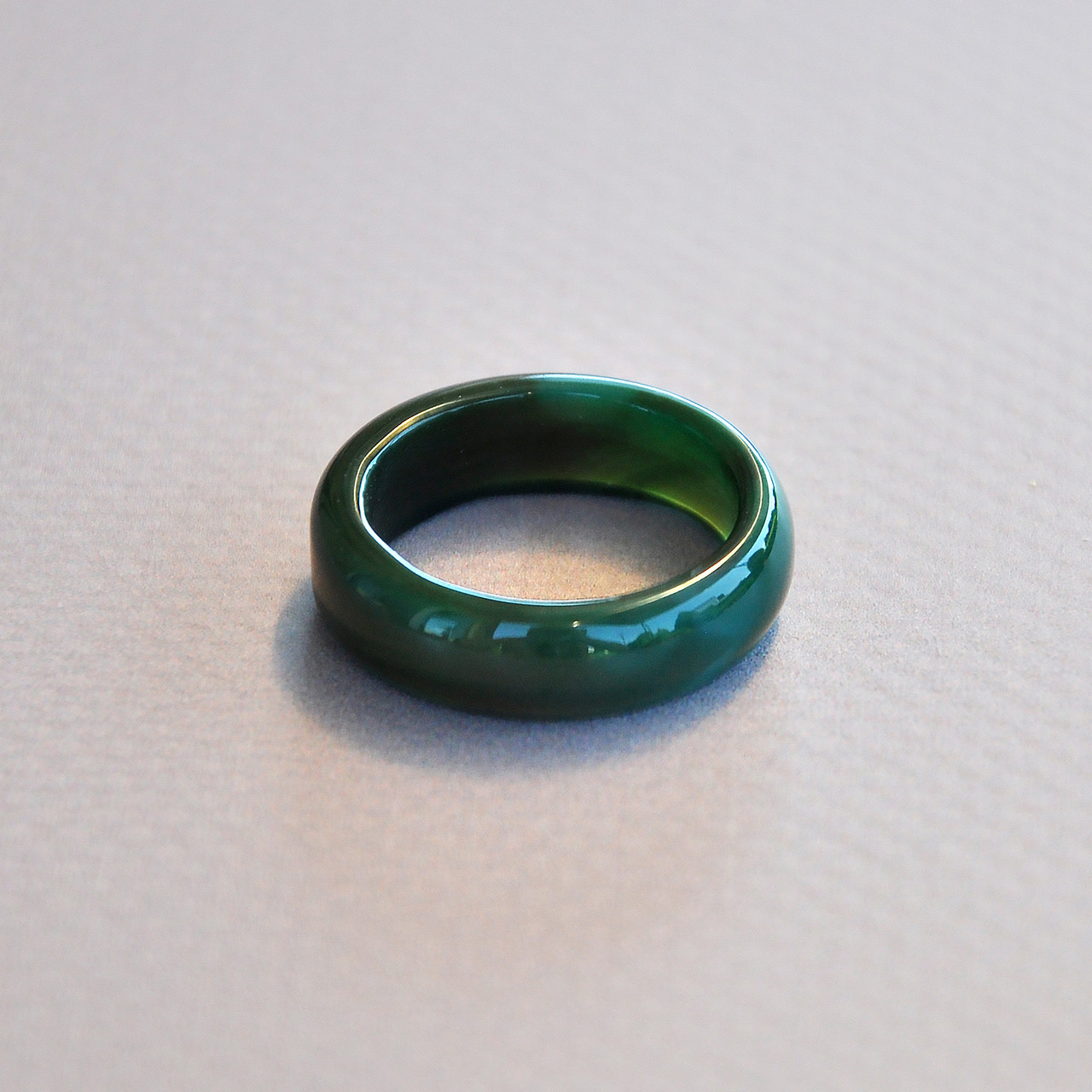 Каблучка з каменю агат РОЗМІР 18, фото 1