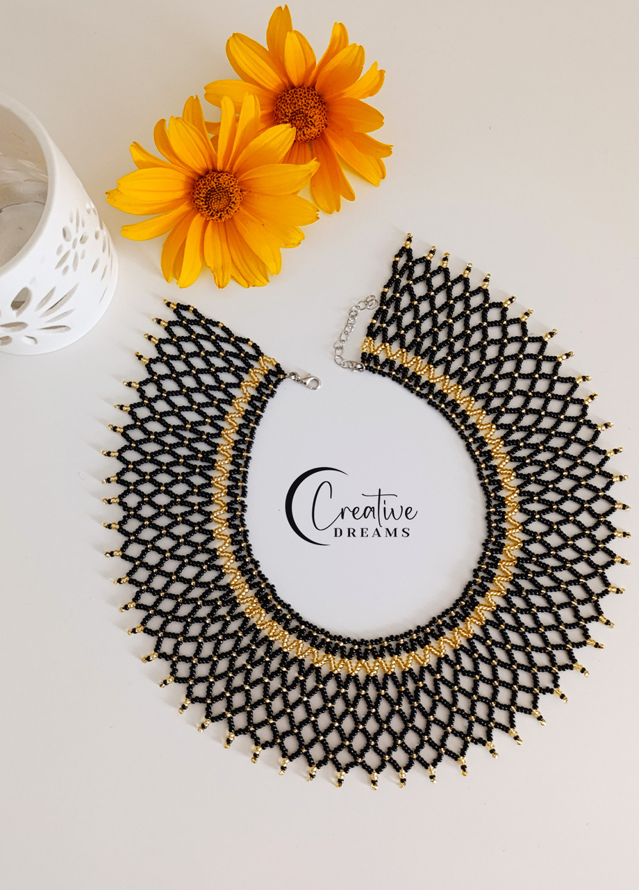 Гердан, силянка "Павутинка" чорний, фото 1