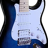 Електрогітара J8 ST42R / BLUE+ ключі + кабель, фото 2