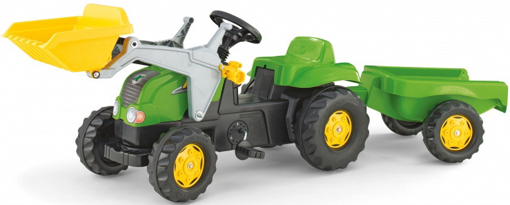Трактор педальний із причепом і ковшем Rolly Toys 023134
