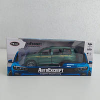 Джип “Авто Експерт” металопластик, 1:32, інерція, світло, звук, відчиняються двері, багажник, капот, в коробці (11701 W) ЗЕЛЕНА