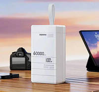 Универсальная power bank 100W 60000mAh REMAX RPP-650 Powerbank быстрая зарядка для смартфона и ноутбука, Мощные повербанки