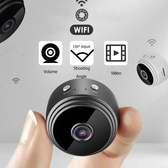 Міні IP камери відеоспостереження a9 на Wi-fi, Бездротова прихована мінікамера відеоспостереження через телефон, фото 1