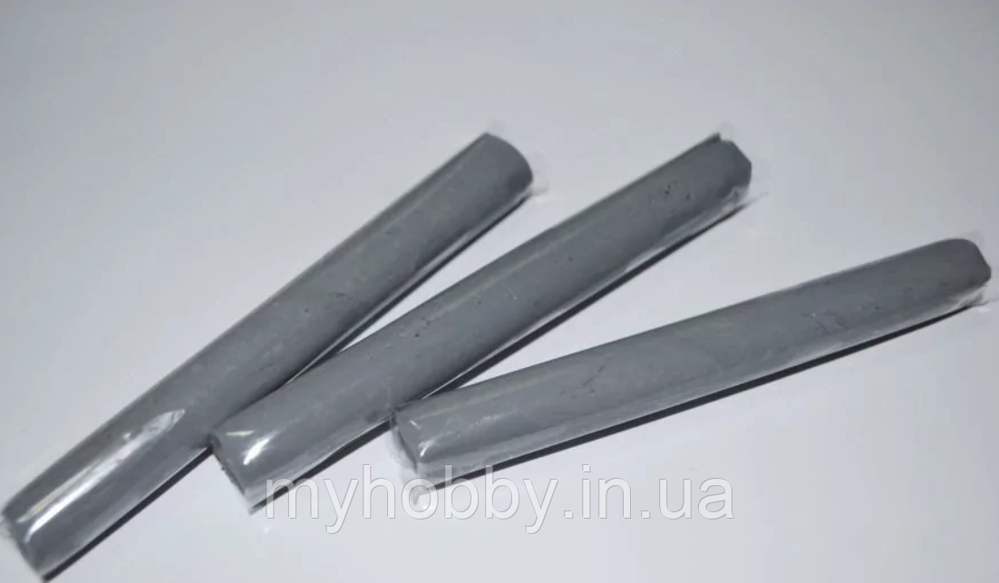 Полімерна глина Пластішка, №0123 сірий, 17 г, фото 1