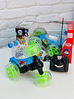 Іграшкова машина перевертиш на пульті управління з Підсвіткою та Музикою Машинка перекрут на радіокеруванні для хлопчика