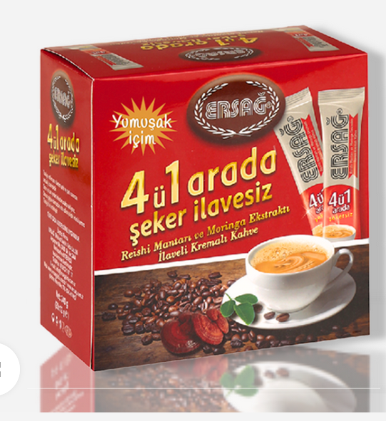 Кава з Вершками з Екстрактом Гриба Рейши та Моринги Ersag 20 стиків (240 г), фото 1