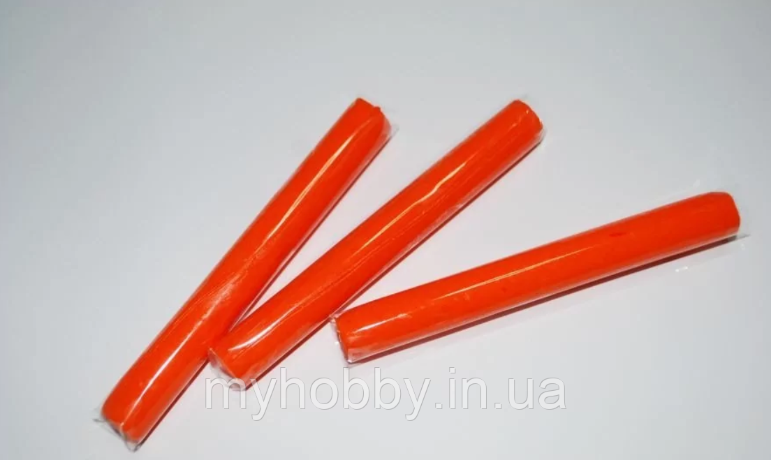 Полімерна глина Пластішка, №0107 помаранчевий, 17г, фото 1