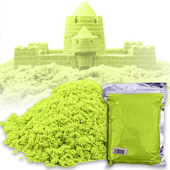 Кінетичний пісок 500 г або живий пісок 2-03 Салатовий