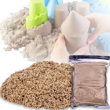 Кінетичний пісок 1000 г або живий пісок PS001 Коричневий