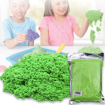 Кінетичний пісок 1000 г або живий пісок PS001 Зелений