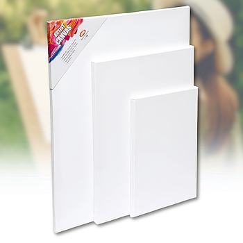 Набір полотен для малювання 20х30, 30х40, 40х50 Білі HDR Упаковка 3 шт