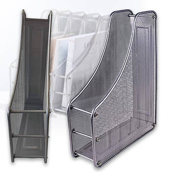 Металевий сітчастий на 1 вертикальне відділення 28,5 х35, 5х8 см для паперів 1988-S Сріблястий 1 шт