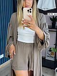 Костюм трійка Топ , шорти та накидка 5835 ес, фото 3