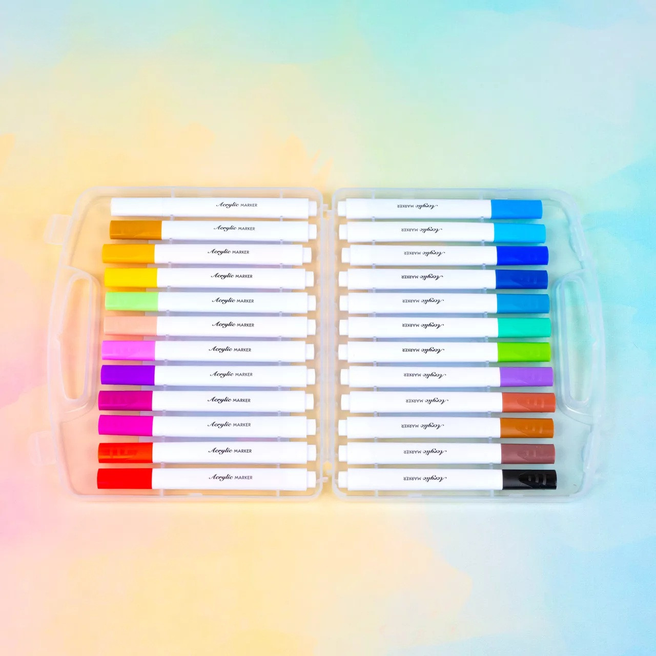 Набір акрилових маркерів для розфарбовування 24 кольори, фото 1