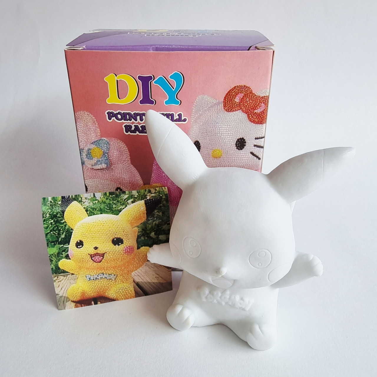 Набір для творчості алмазна мозайка фігурка Пікачу №2, 10 см, фото 1