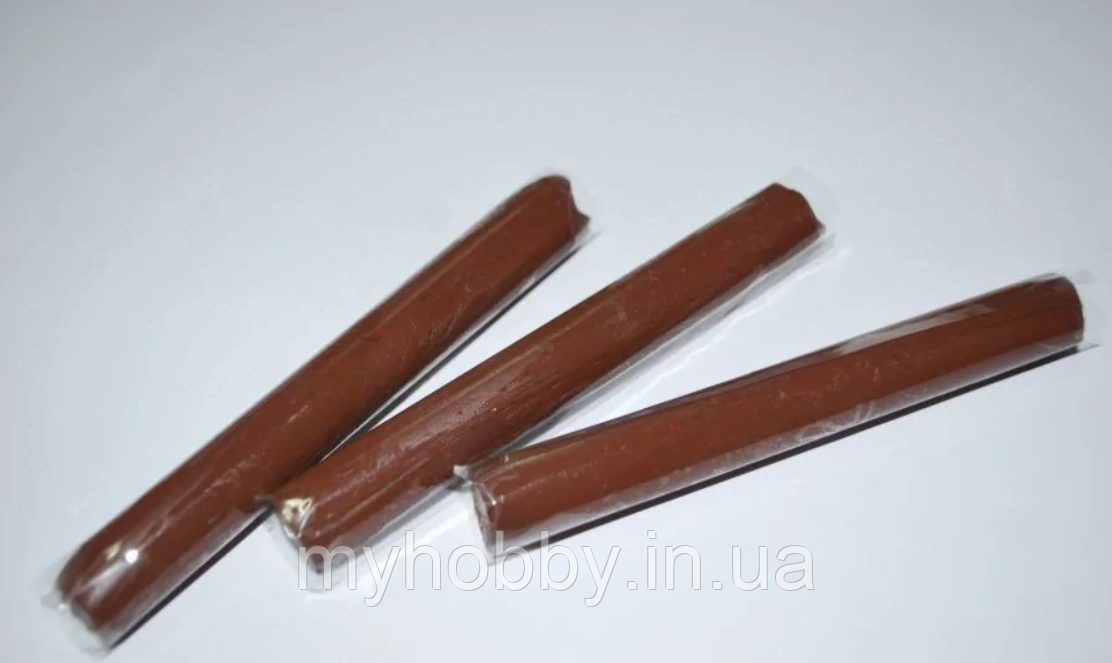 Полімерна глина Пластішка, №0122 коричневий, 17 г, фото 1