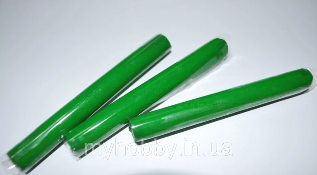 Полімерна глина Пластішка, №0118 зелений хром ,17г, фото 1