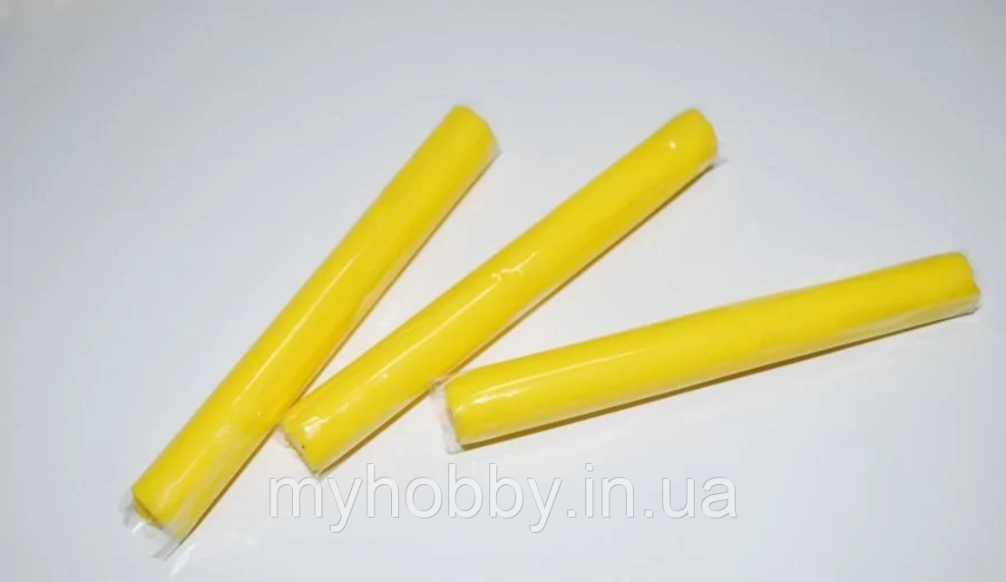 Полімерна глина Пластішка, №0105 жовтий ,17г, фото 1