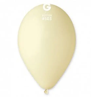 Повітряні латексні кулі пастель вершкове масло 26 см 10" Gemar Італія набір 5 шт