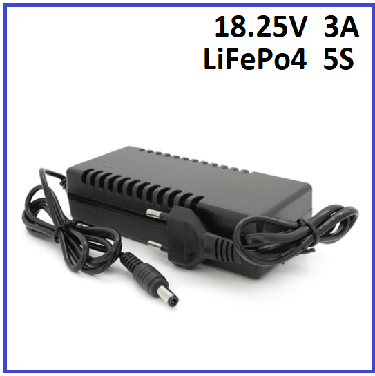 Зарядний пристрій Voltronic для LiFePo4 18.25V 5S до 3A штекер 5.5х2.5, фото 1