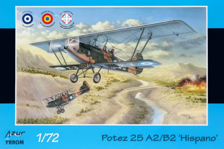Пластикова модель 1/72 Frrom Azur 0038 француський винищувач Potez 25 A2/B2 'Hispano', фото 1