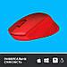 Миша бездротова Logitech M330 Silent Plus Red (910-004911), фото 3