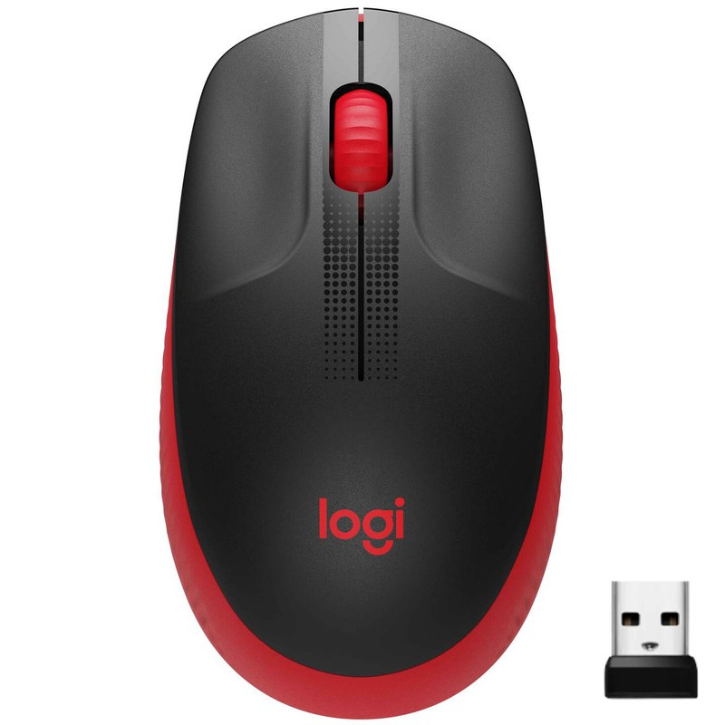 Миша бездротова Logitech M190 Wireless Red (910-005908), фото 1