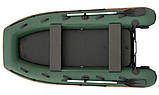 Надувний човен Колібрі КМ-300ХЛ (Kolibri KM-330XL) моторний Air-Deck, зелений, фото 4