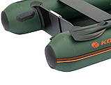 Надувний човен Колібрі КМ-300ХЛ (Kolibri KM-330XL) моторний Air-Deck, зелений, фото 5