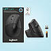 Миша бездротова Logitech Lift Left Vertical Ergonomic (910-006495) Graphite USB, фото 4