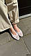 Балетки жіночі, білі, фото 4