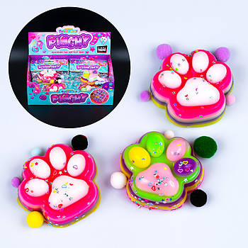 Іграшка антистрес Лапка кольорова, 6.5 см 16 шт упаковка