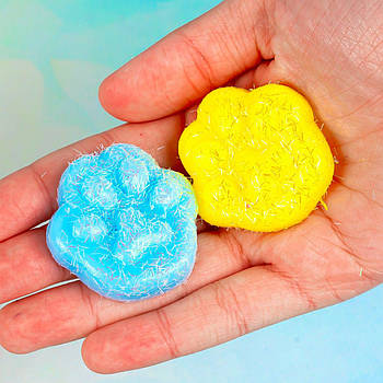 Іграшка антистрес міні Лапки, 4 см 24 набора в упаковці