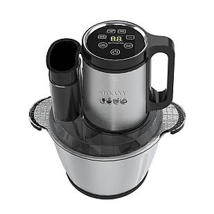 Чопер подрібнювач 600 Вт 6 лез з чашею на 2,5 літра м'ясорубка Sokany SK-06035