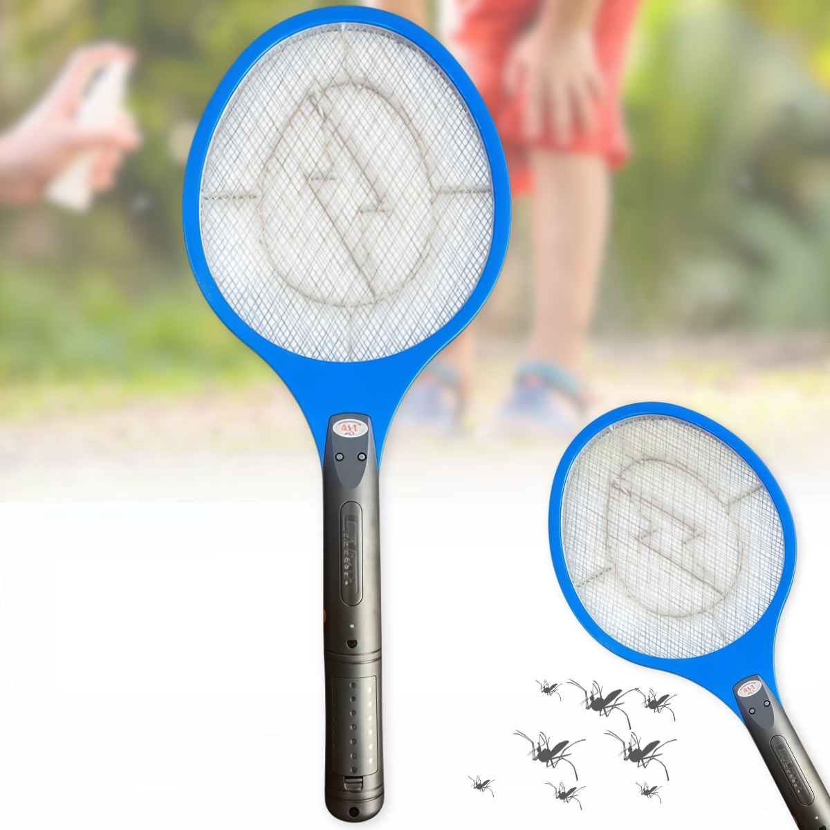 Електрична мухобойка на батарейках у формі ракетки, фото 1