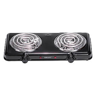 Електроплита двоконфоркова настільна плита 2000 Вт Sokany SK-5110