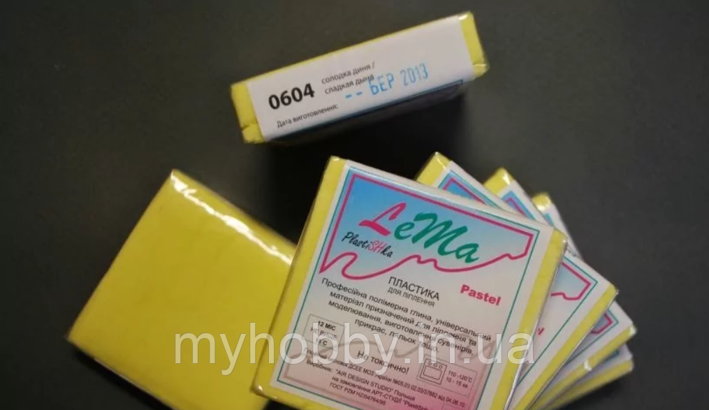 Полімерна глина Lema Pastel, №0604 солодка диня, 75 г, фото 1