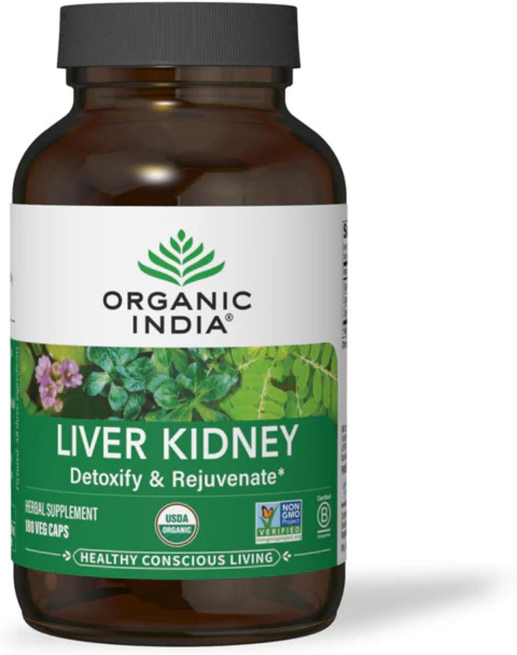 ORGANIC INDIA Liver Kidney 180 Capsules, фото 1