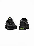 Чорні шкіряні чоловічі кросівки Nike Air Max 95 Essential Демісезонні Найк Аір Макс 95, фото 4